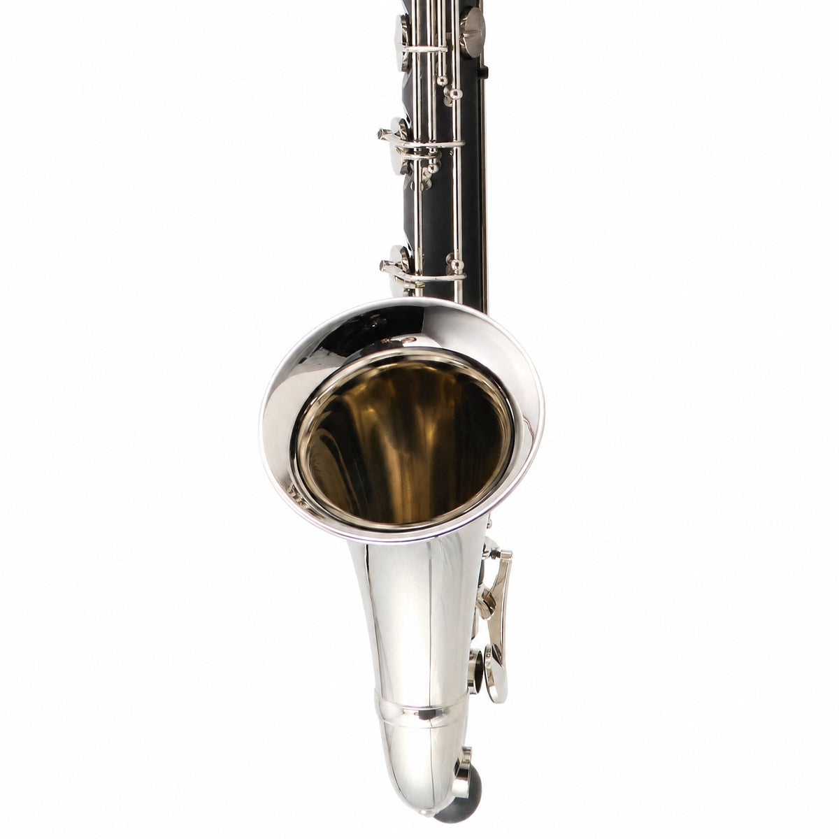 Backun Alpha Intermediate Low C Bass Clarinet with Nickel-Plated Keys