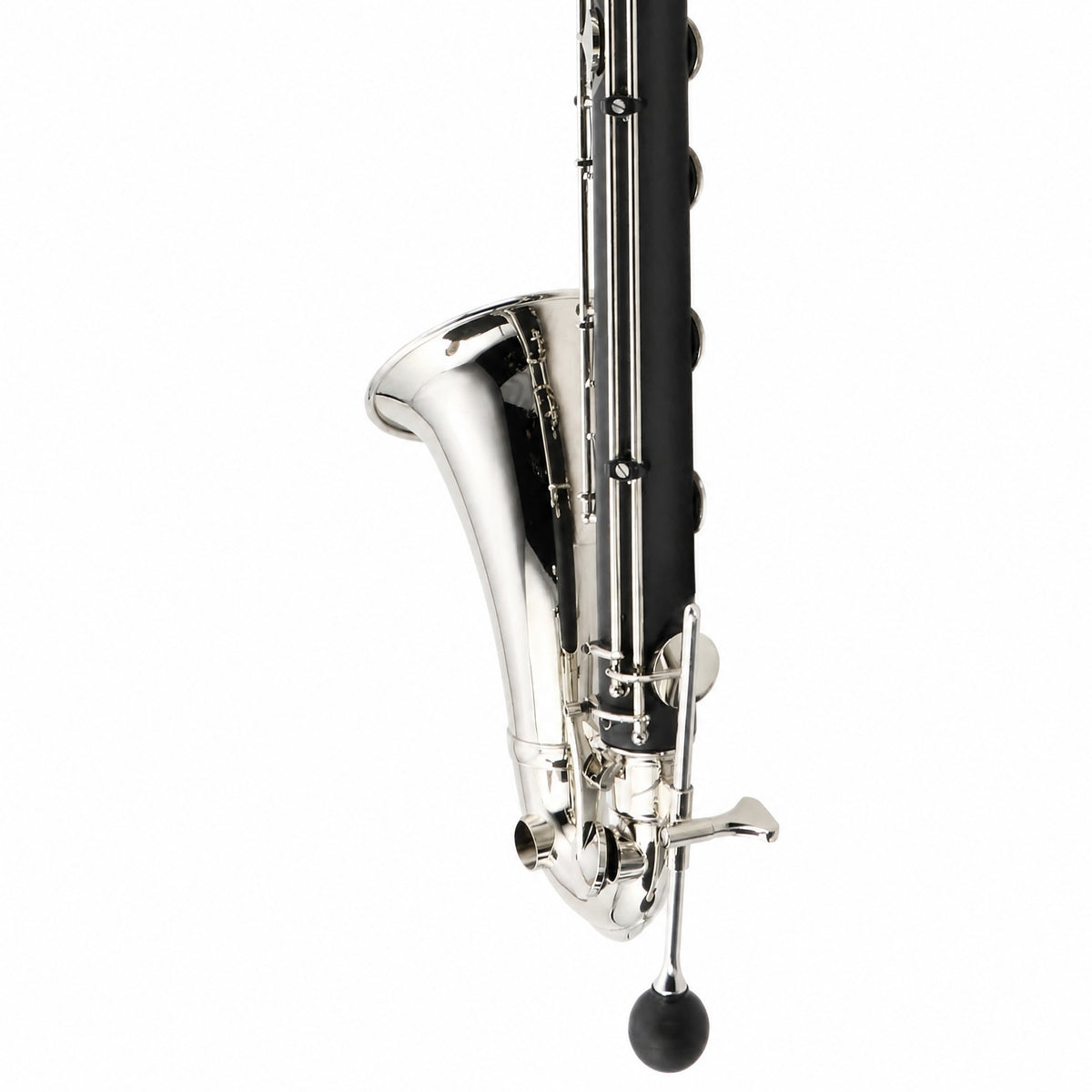 Backun Alpha Intermediate Low C Bass Clarinet with Nickel-Plated Keys