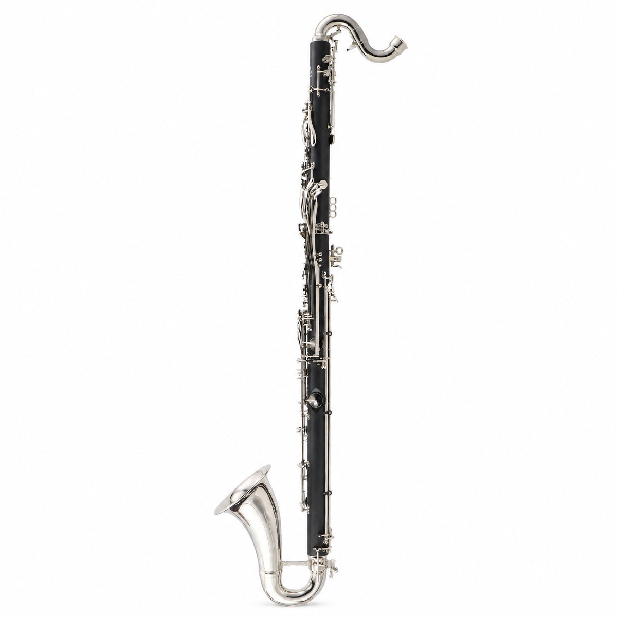 Backun Alpha Intermediate Low C Bass Clarinet with Nickel-Plated Keys