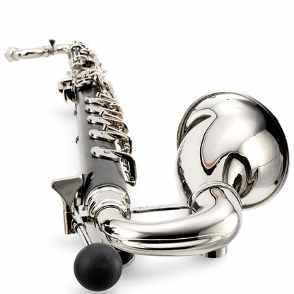 Backun Alpha Intermediate Low C Bass Clarinet with Nickel-Plated Keys