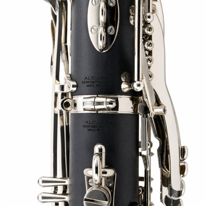 Backun Alpha Intermediate Low C Bass Clarinet with Nickel-Plated Keys