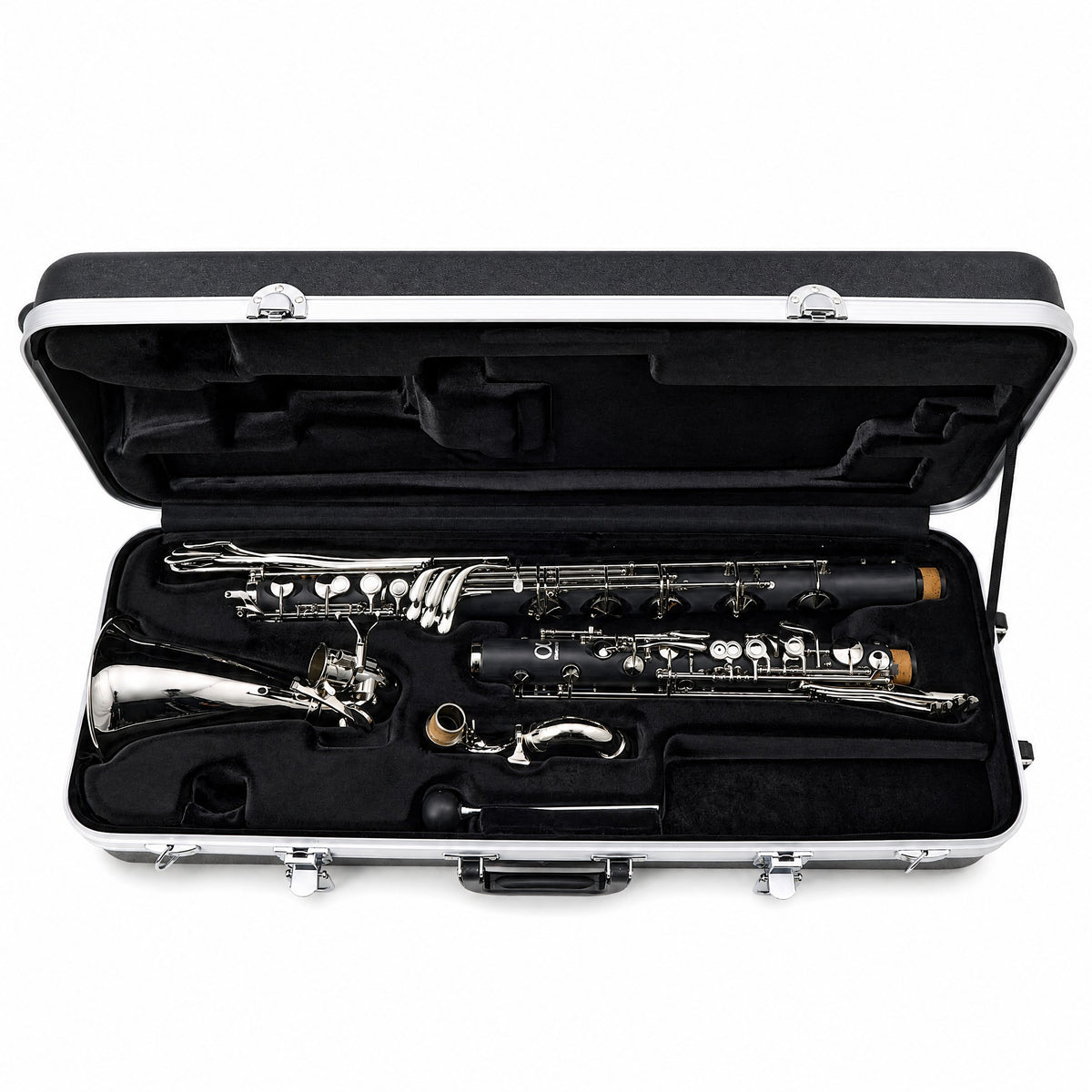 Backun Alpha Intermediate Low C Bass Clarinet with Nickel-Plated Keys