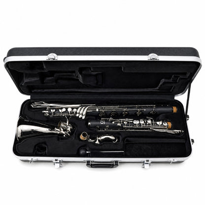 Backun Alpha Intermediate Low C Bass Clarinet with Nickel-Plated Keys