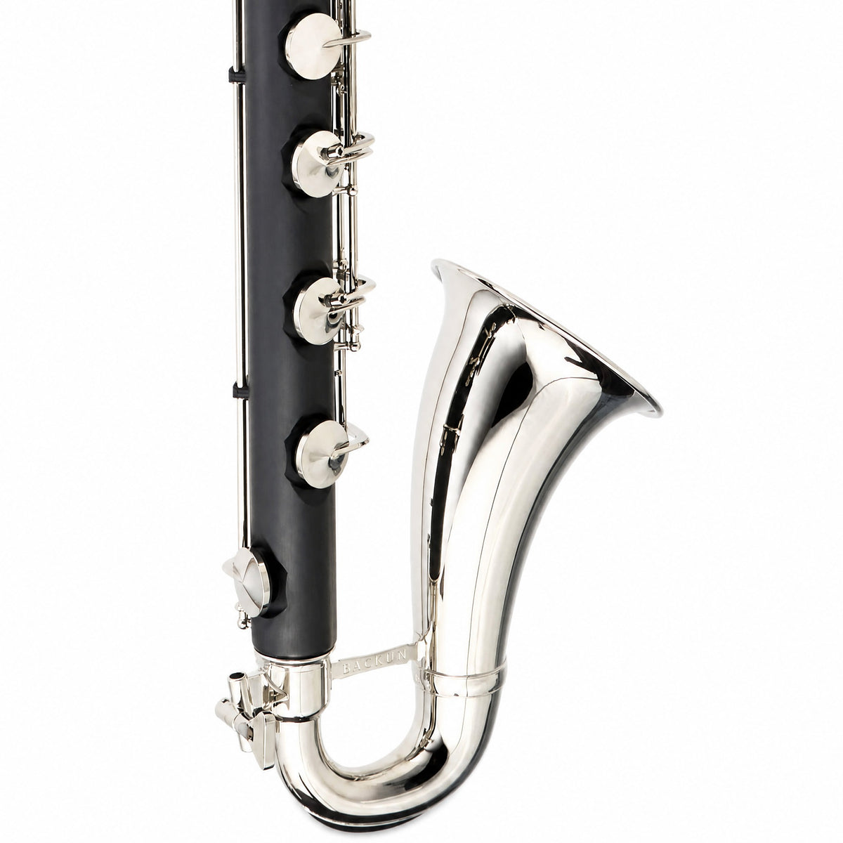 Backun BCLBBALPHA-C-NKZ 'Alpha' Student Low C Bass Clarinet with Nickel Keys
