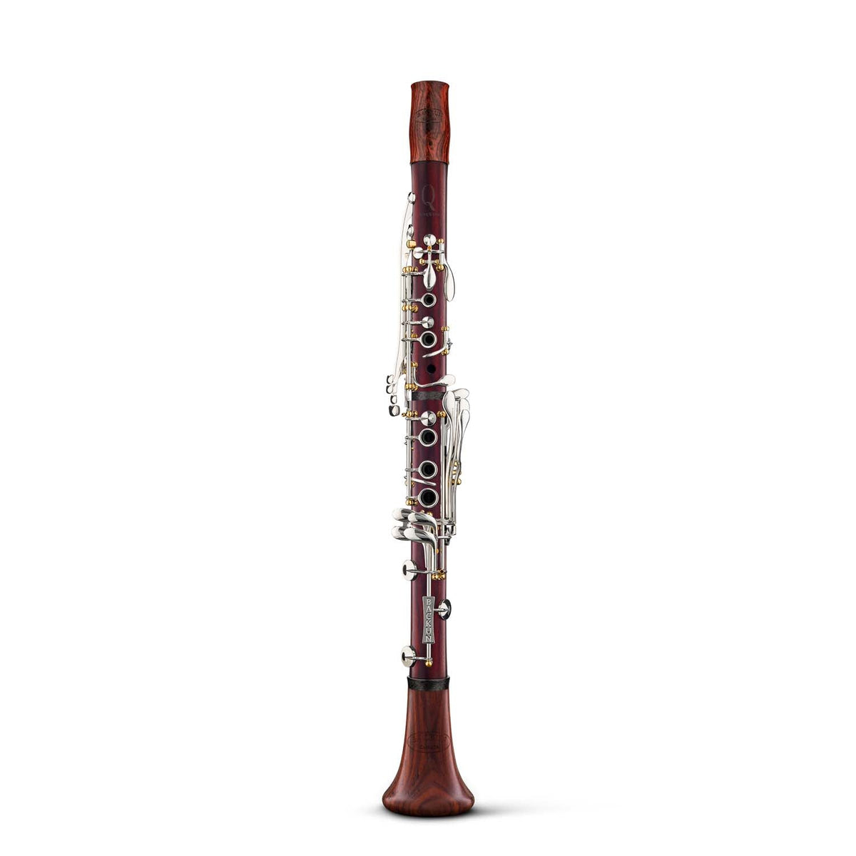 Backun BCLBQC-SKG Q-Series Bb Clarinet in Cocobolo with Silver Keys and Gold Posts