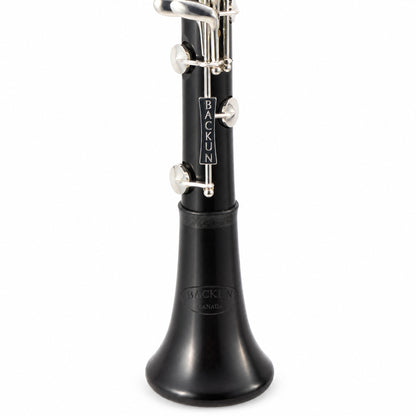 Backun BCLBQG-SK Q-Series Professional Bb Clarinet in Grenadilla with Silver Keys