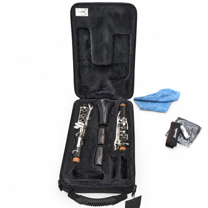 Backun BCLBQG-SK Q-Series Professional Bb Clarinet in Grenadilla with Silver Keys
