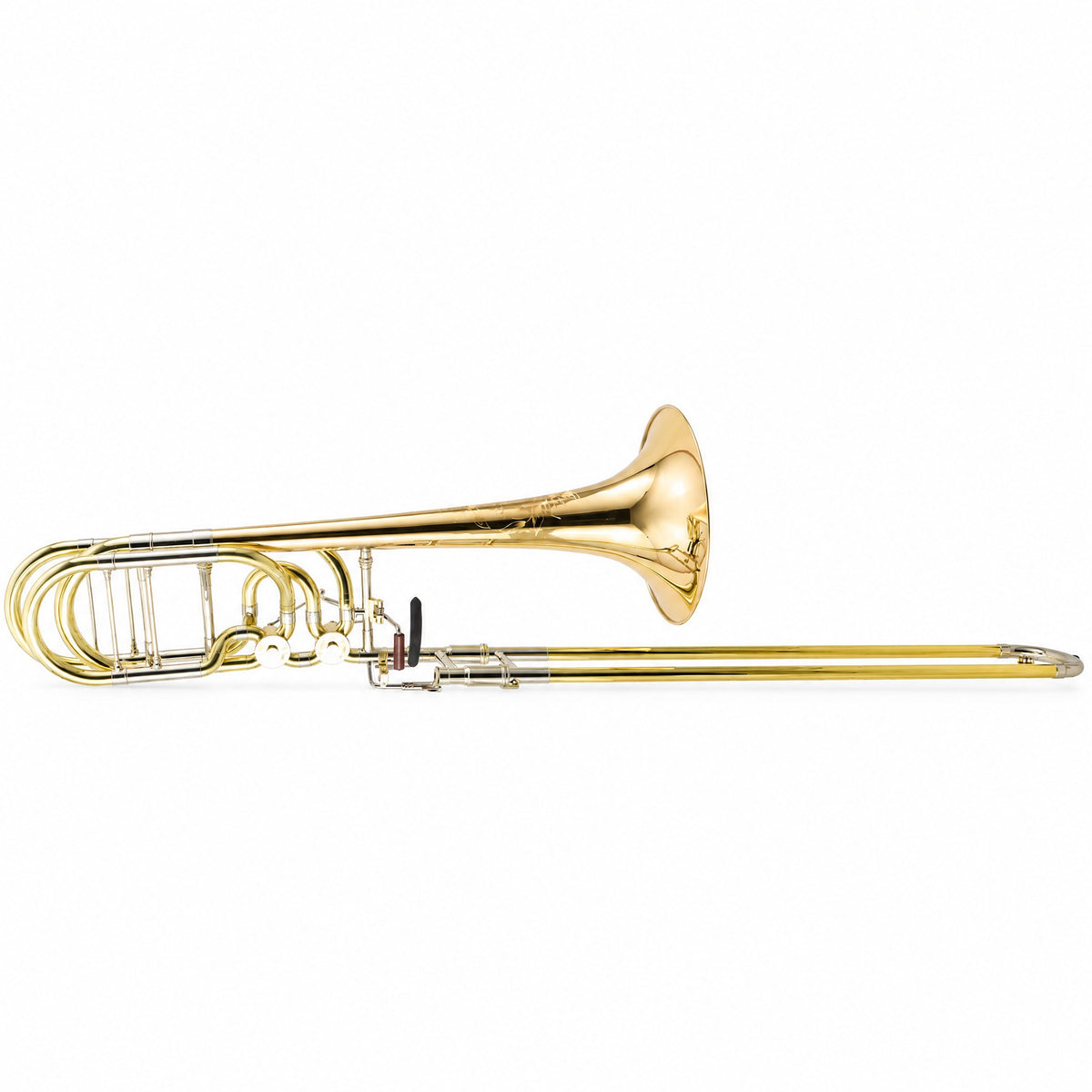 S.E. Shires Q36GR Q-Series Bass Trombone with Gold Brass Bell, Rotary Valves