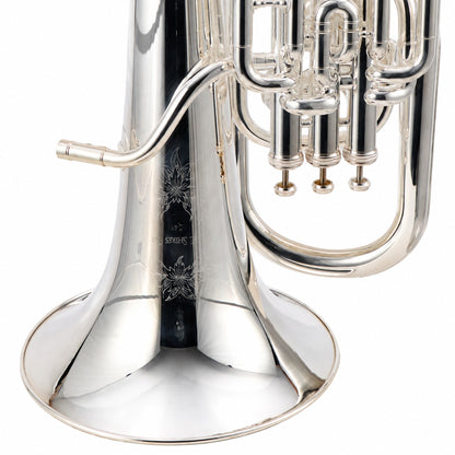 S.E. Shires Q41S Q-Series Professional Bb Compensating Euphonium in Silver Plate