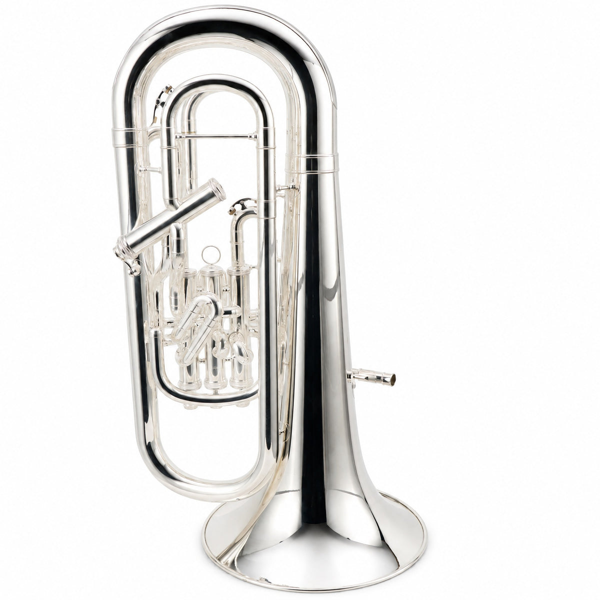 S.E. Shires Q41S Q-Series Professional Bb Compensating Euphonium in Silver Plate