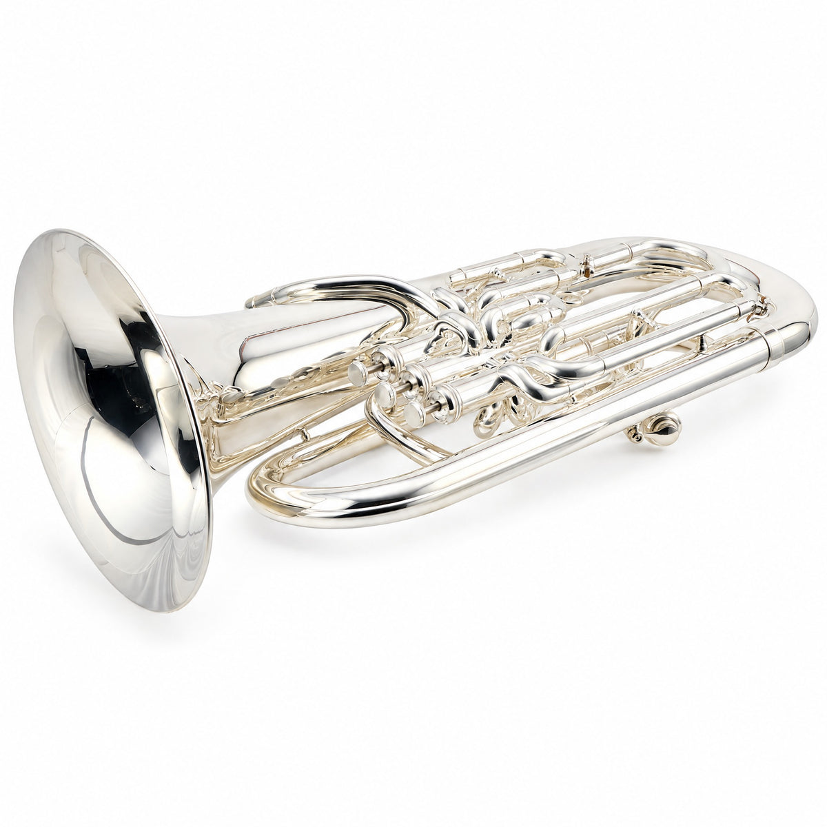 S.E. Shires Q41S Q-Series Professional Bb Compensating Euphonium in Silver Plate