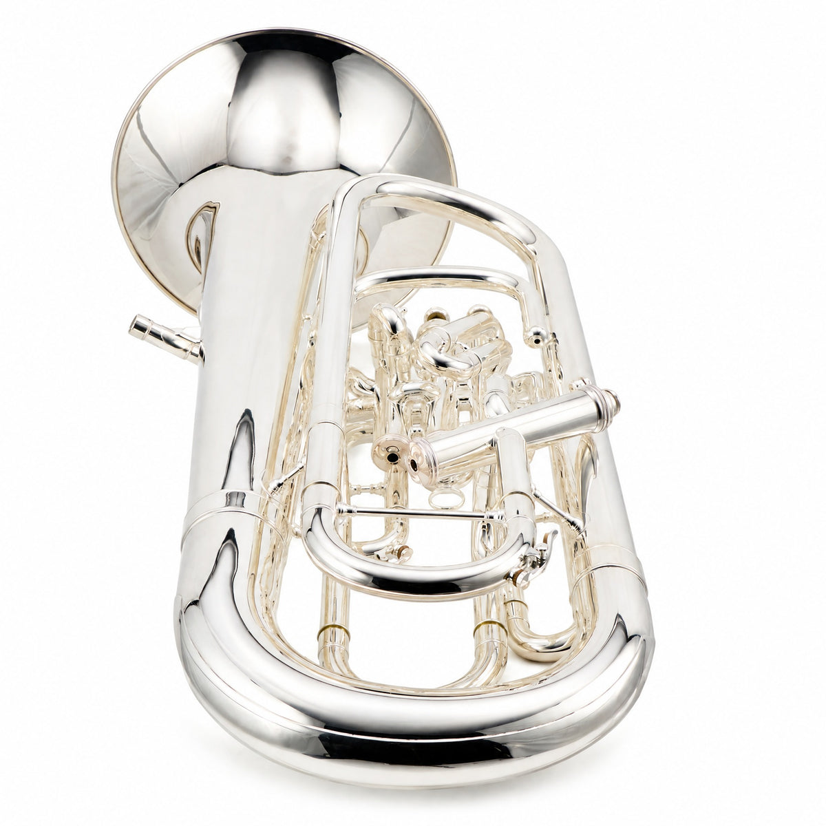 S.E. Shires Q41S Q-Series Professional Bb Compensating Euphonium in Silver Plate