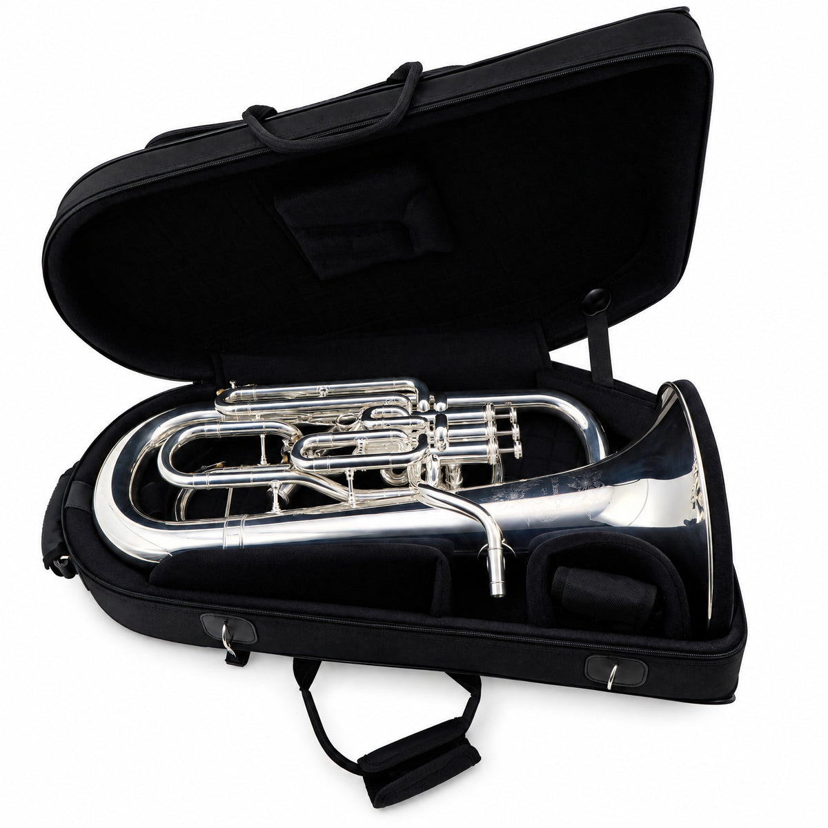 S.E. Shires Q41S Q-Series Professional Bb Compensating Euphonium in Silver Plate