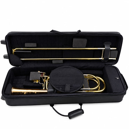 S.E. Shires Q39GR Q-Series Contrabass Trombone with Gold Brass Bell, Rotax Valves