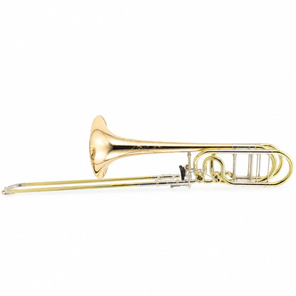 S.E. Shires Q36GR Q-Series Bass Trombone with Gold Brass Bell, Rotary Valves