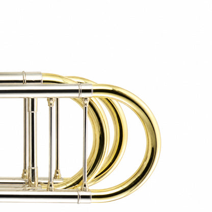 S.E. Shires Q36GR Q-Series Bass Trombone with Gold Brass Bell, Rotary Valves