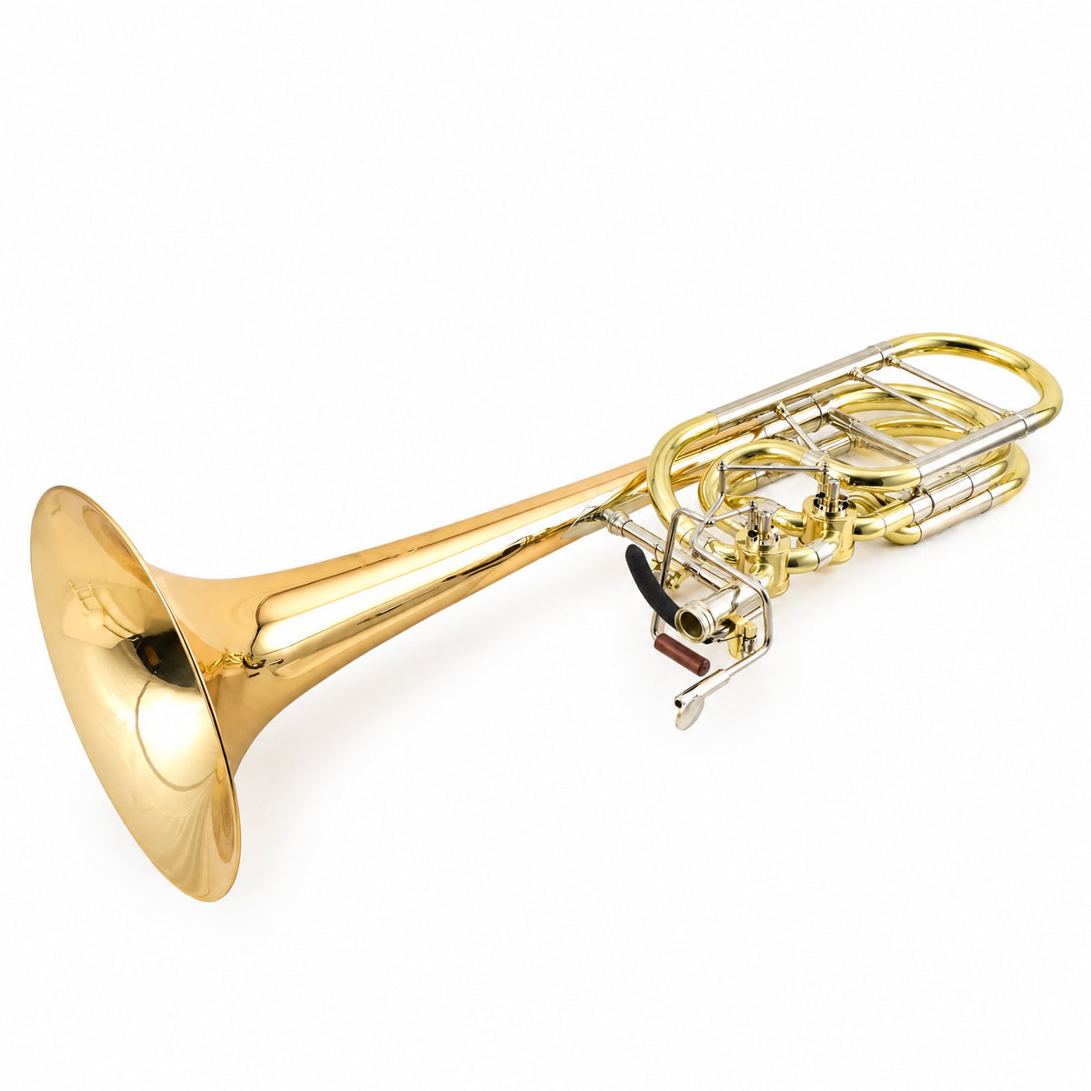 S.E. Shires Q36GR Q-Series Bass Trombone with Gold Brass Bell, Rotary Valves