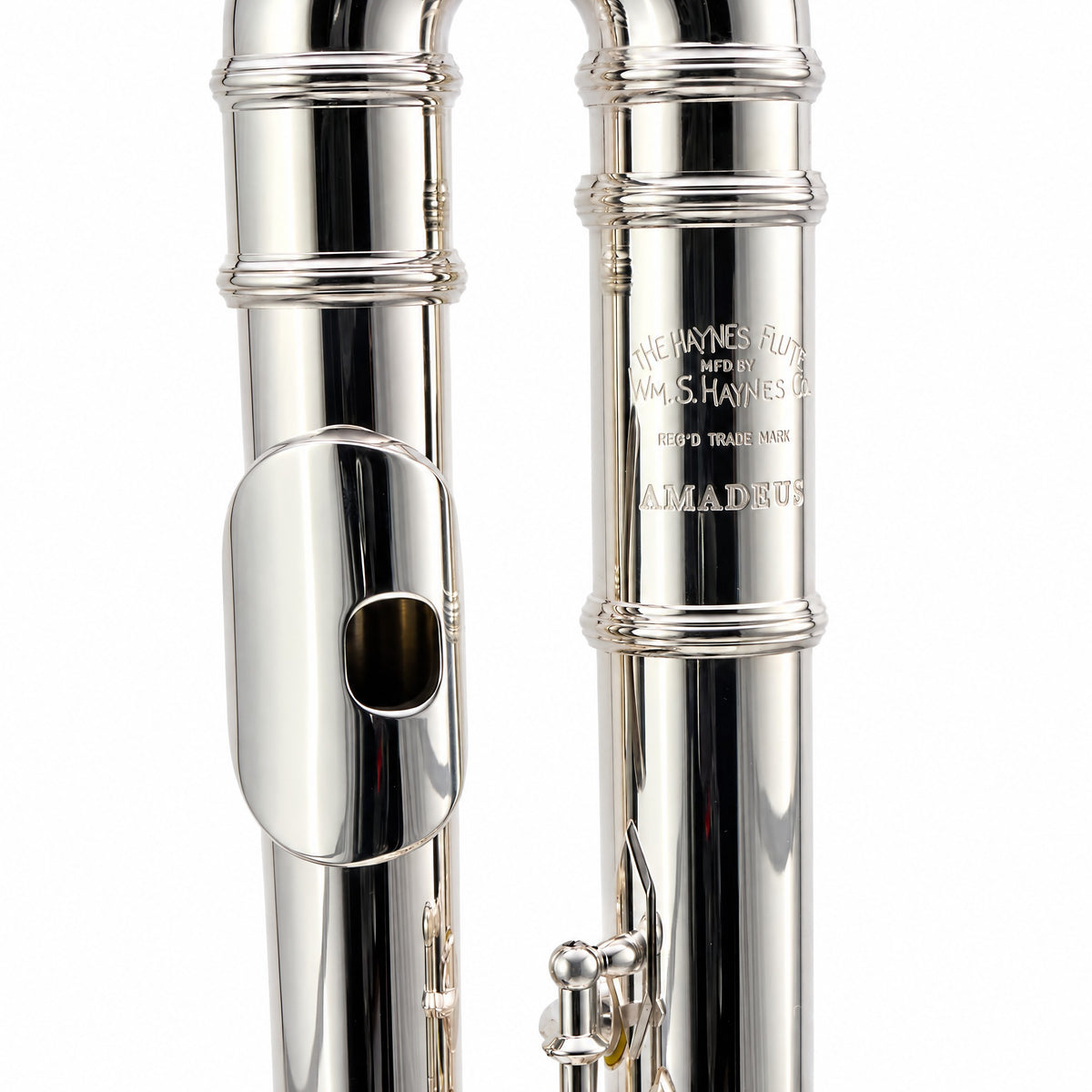William S. Haynes AF670-C 'Amadeus' Alto Flute in Silver Plate