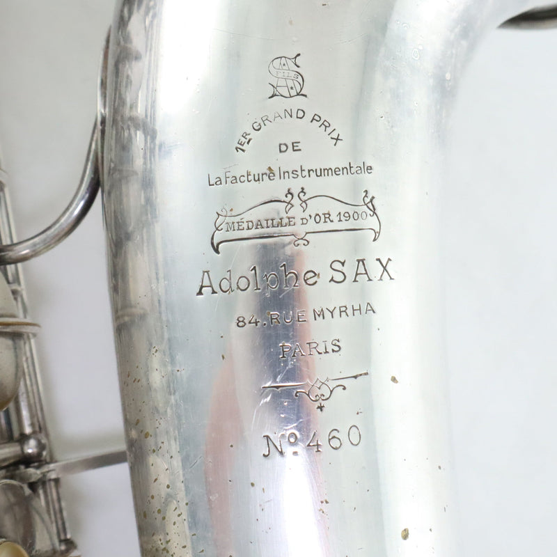 Adolphe Sax (Selmer) Alto Saxophone SN 460 84 Rue Myrha GREAT PLAYER- for sale at BrassAndWinds.com