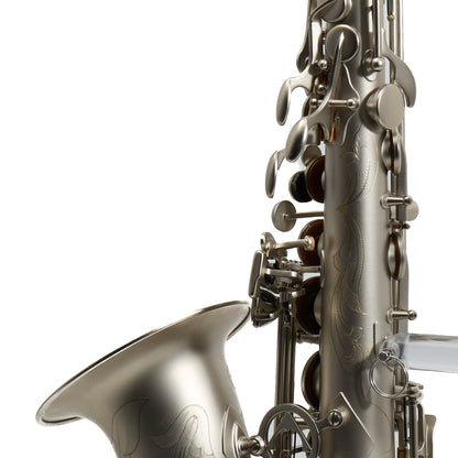 Antigua Winds Model AS4248CN 'Powerbell' Alto Saxophone in Classic Nickel