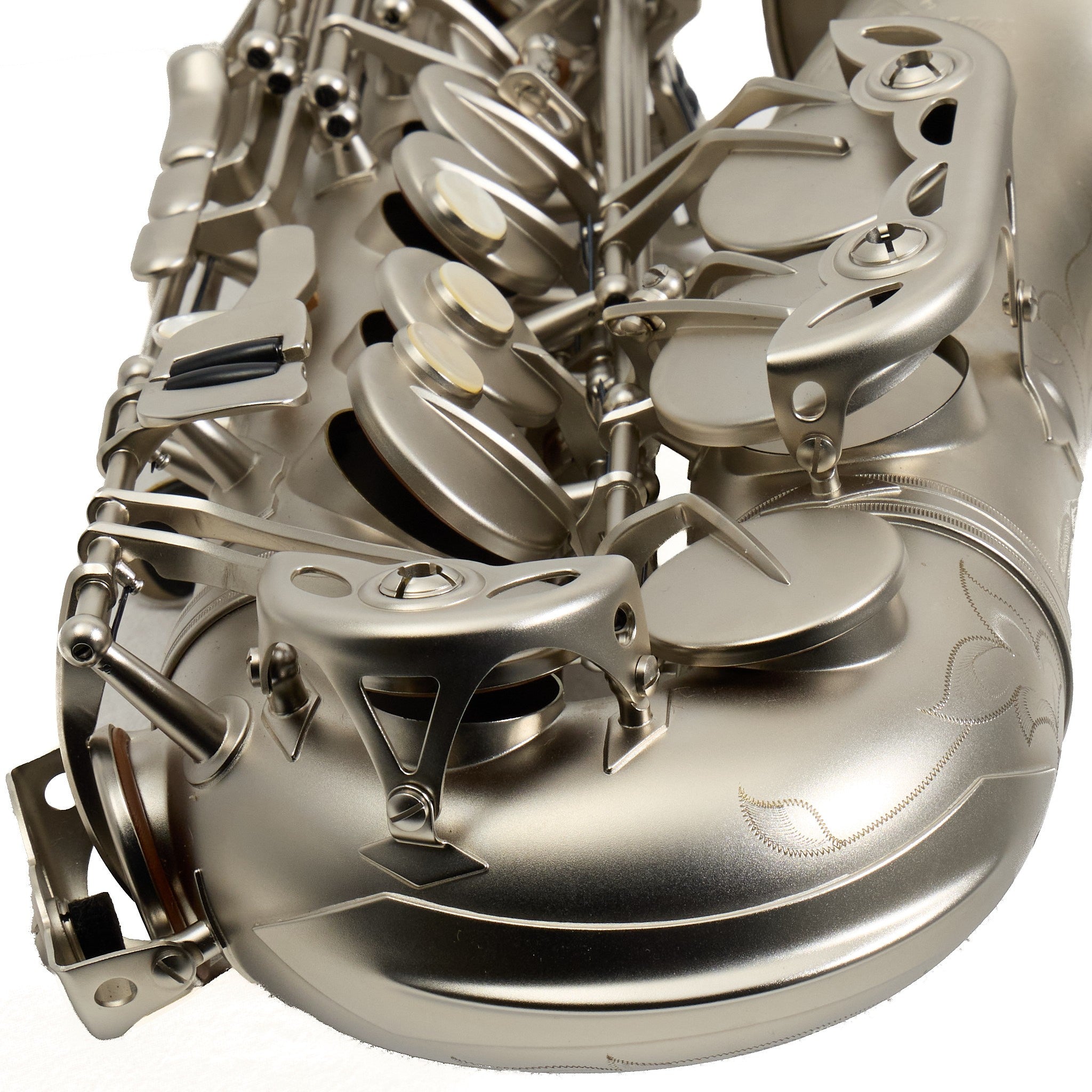 Antigua Winds Model AS4248CN 'Powerbell' Alto Saxophone in Classic Nickel