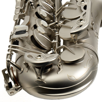 Antigua Winds Model AS4248CN 'Powerbell' Alto Saxophone in Classic Nickel