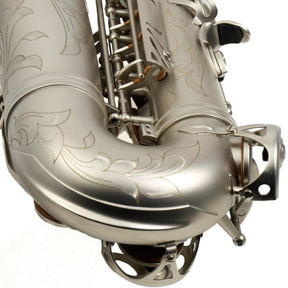 Antigua Winds Model AS4248CN 'Powerbell' Alto Saxophone in Classic Nickel