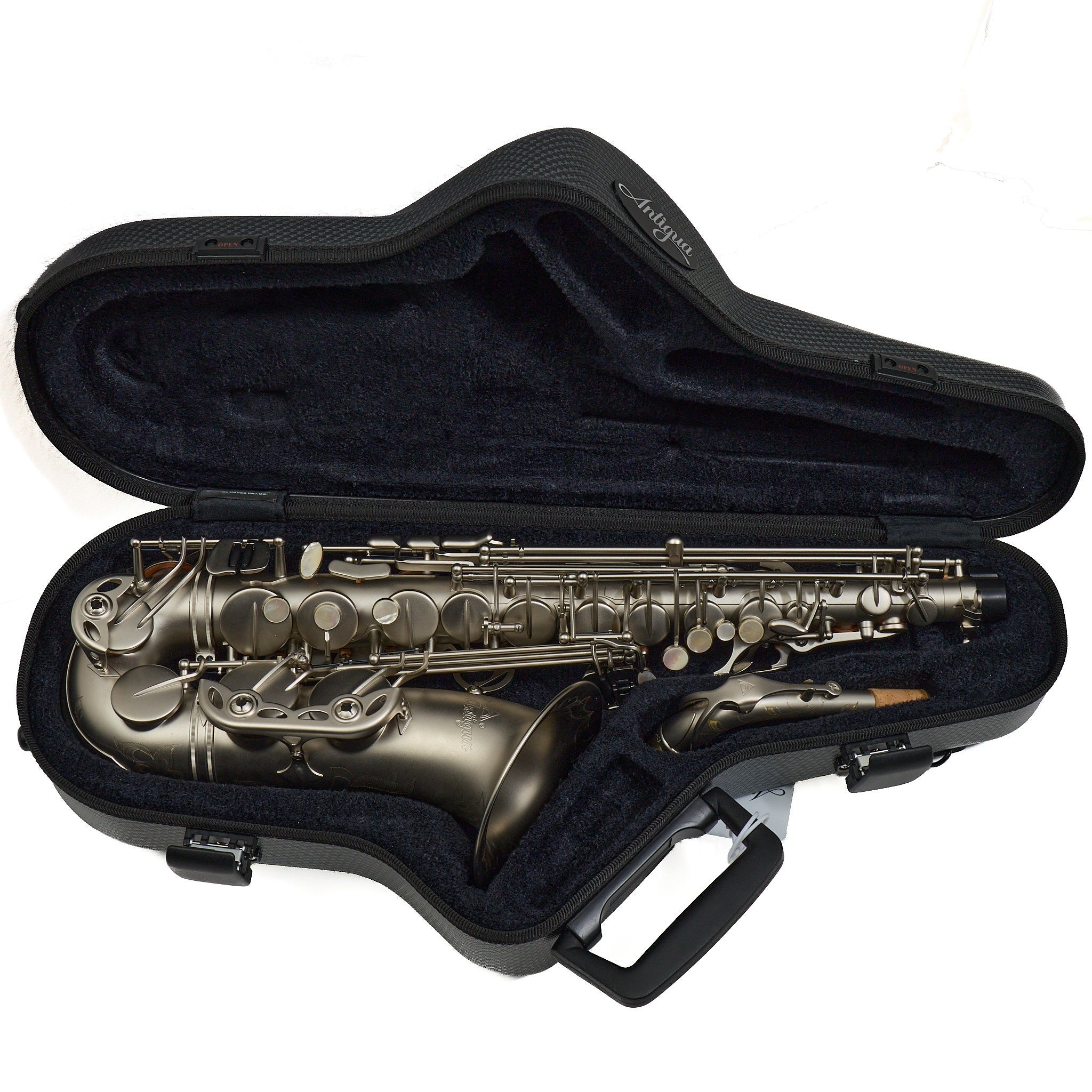 Antigua Winds Model AS4248CN 'Powerbell' Alto Saxophone in Classic Nickel