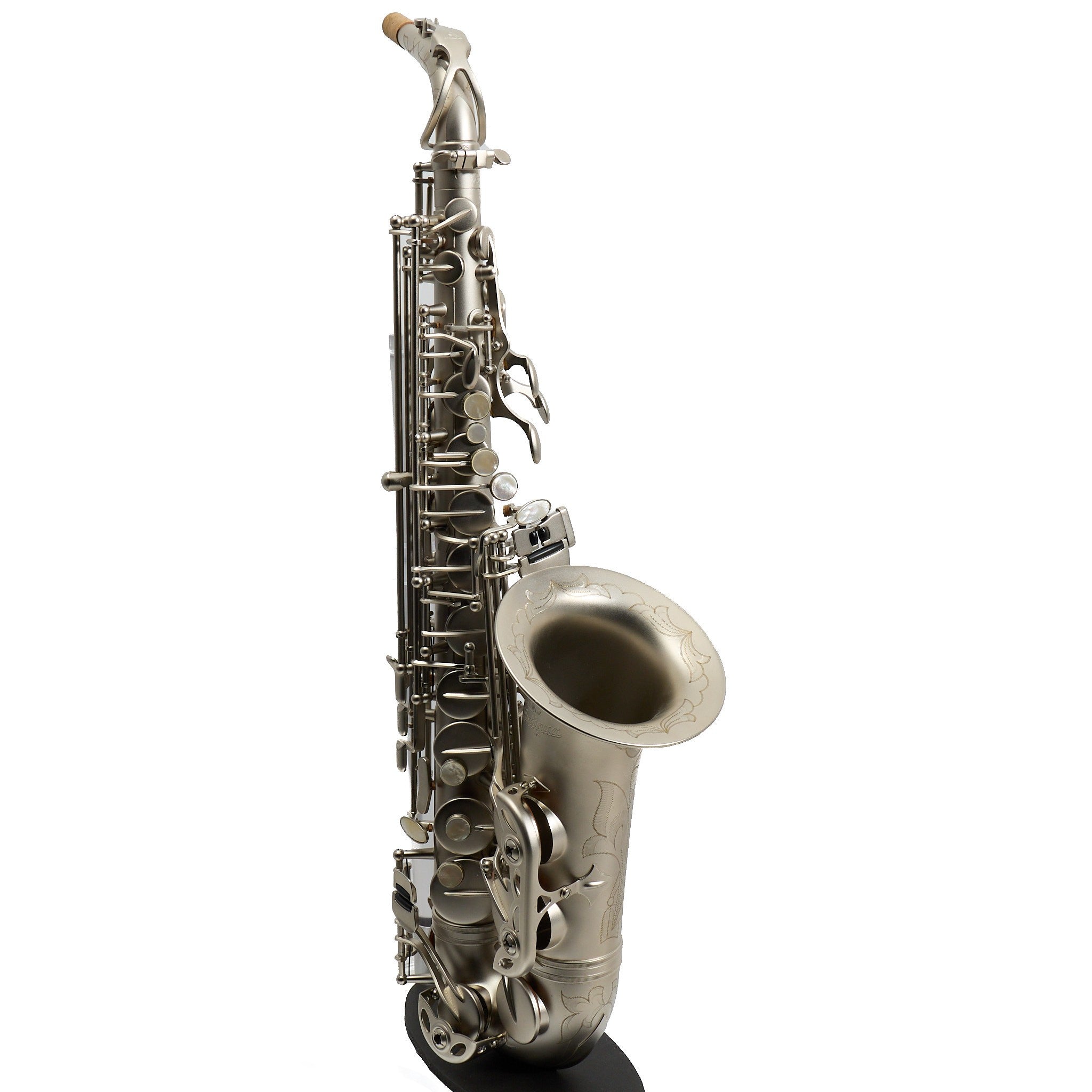 Antigua Winds Model AS4248CN 'Powerbell' Alto Saxophone in Classic Nickel