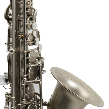 Antigua Winds Model AS4248CN 'Powerbell' Alto Saxophone in Classic Nickel