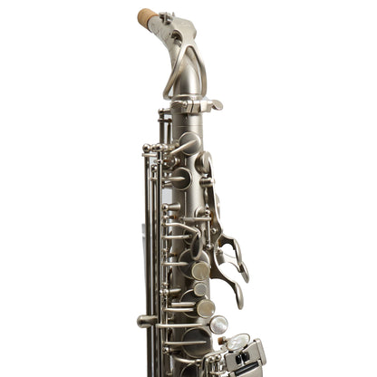 Antigua Winds Model AS4248CN 'Powerbell' Alto Saxophone in Classic Nickel