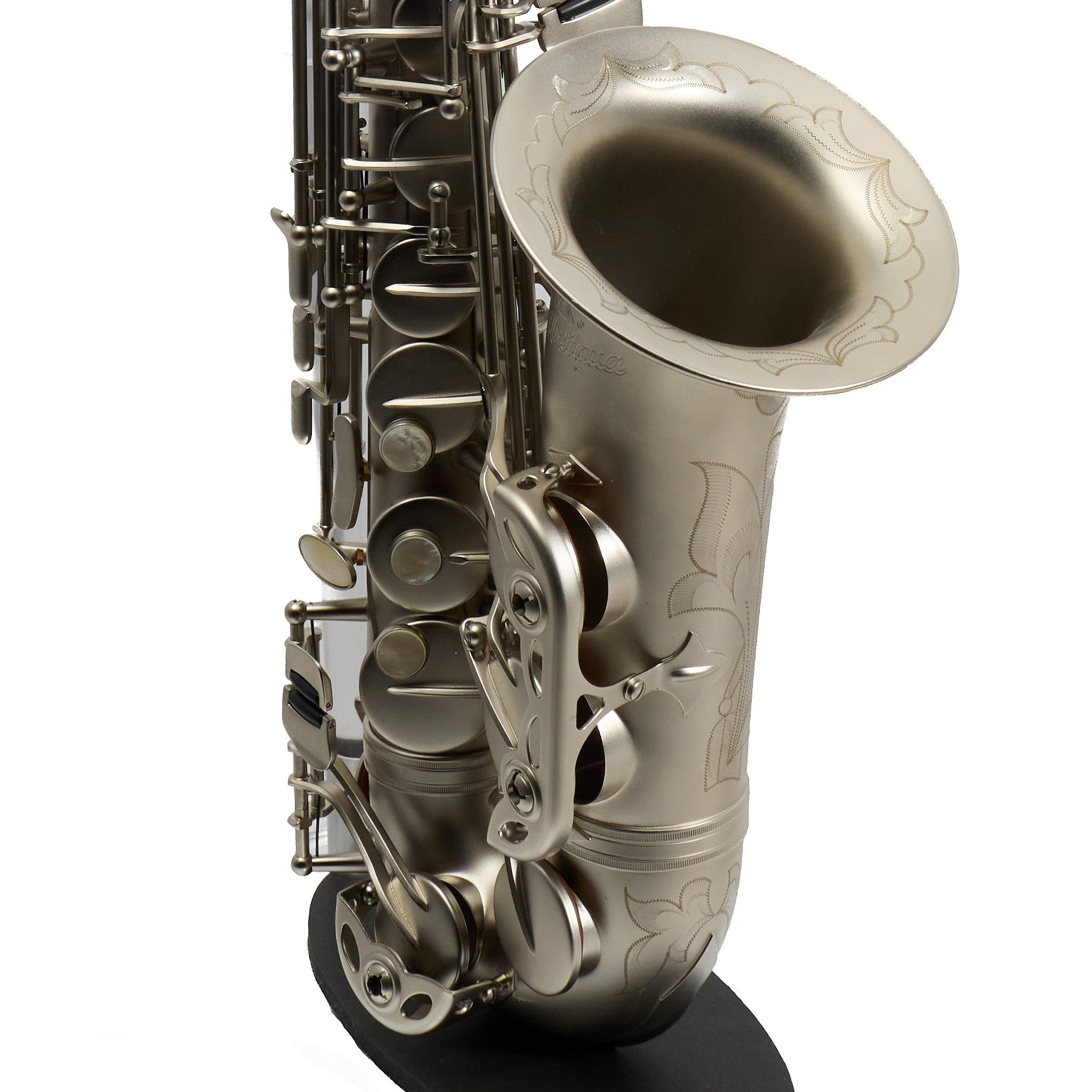 Antigua Winds Model AS4248CN 'Powerbell' Alto Saxophone in Classic Nickel