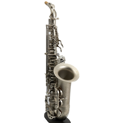 Antigua Winds Model AS4248CN 'Powerbell' Alto Saxophone in Classic Nickel