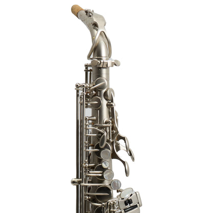 Antigua Winds Model AS4248CN 'Powerbell' Alto Saxophone in Classic Nickel