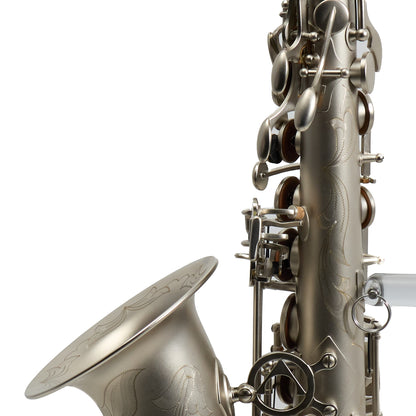 Antigua Winds Model AS4248CN 'Powerbell' Alto Saxophone in Classic Nickel