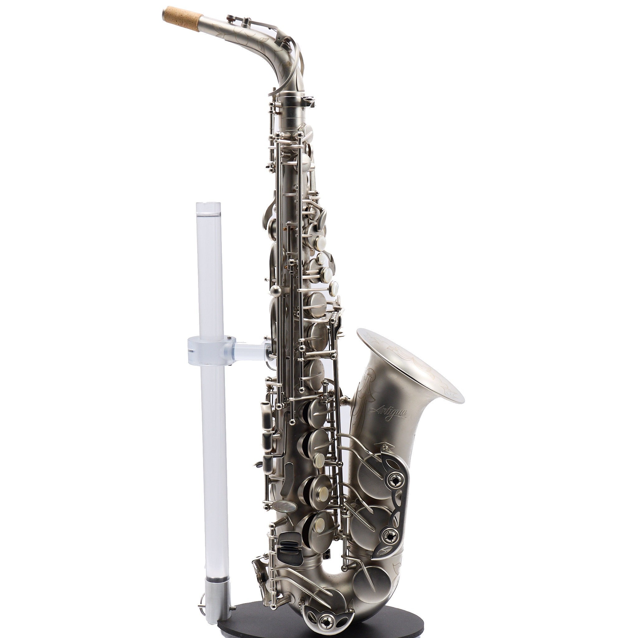 Antigua Winds Model AS4248CN 'Powerbell' Alto Saxophone in Classic Nickel