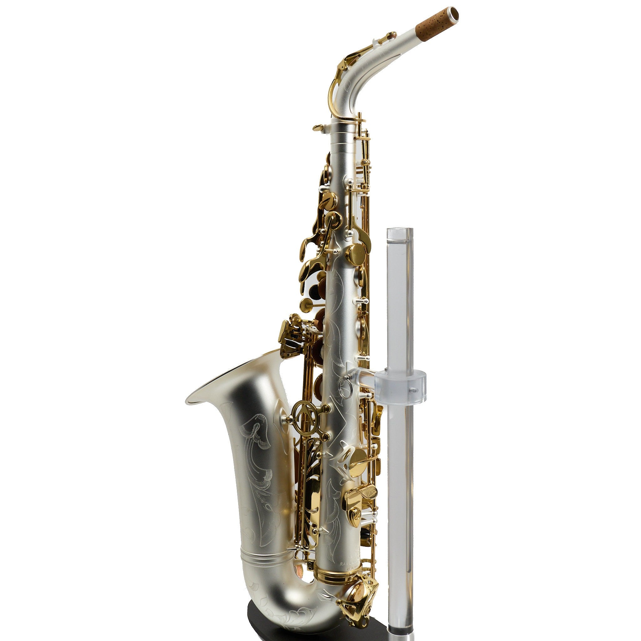 Antigua Winds Model AS4248SQ 'Powerbell' Alto Saxophone in Satin Silver