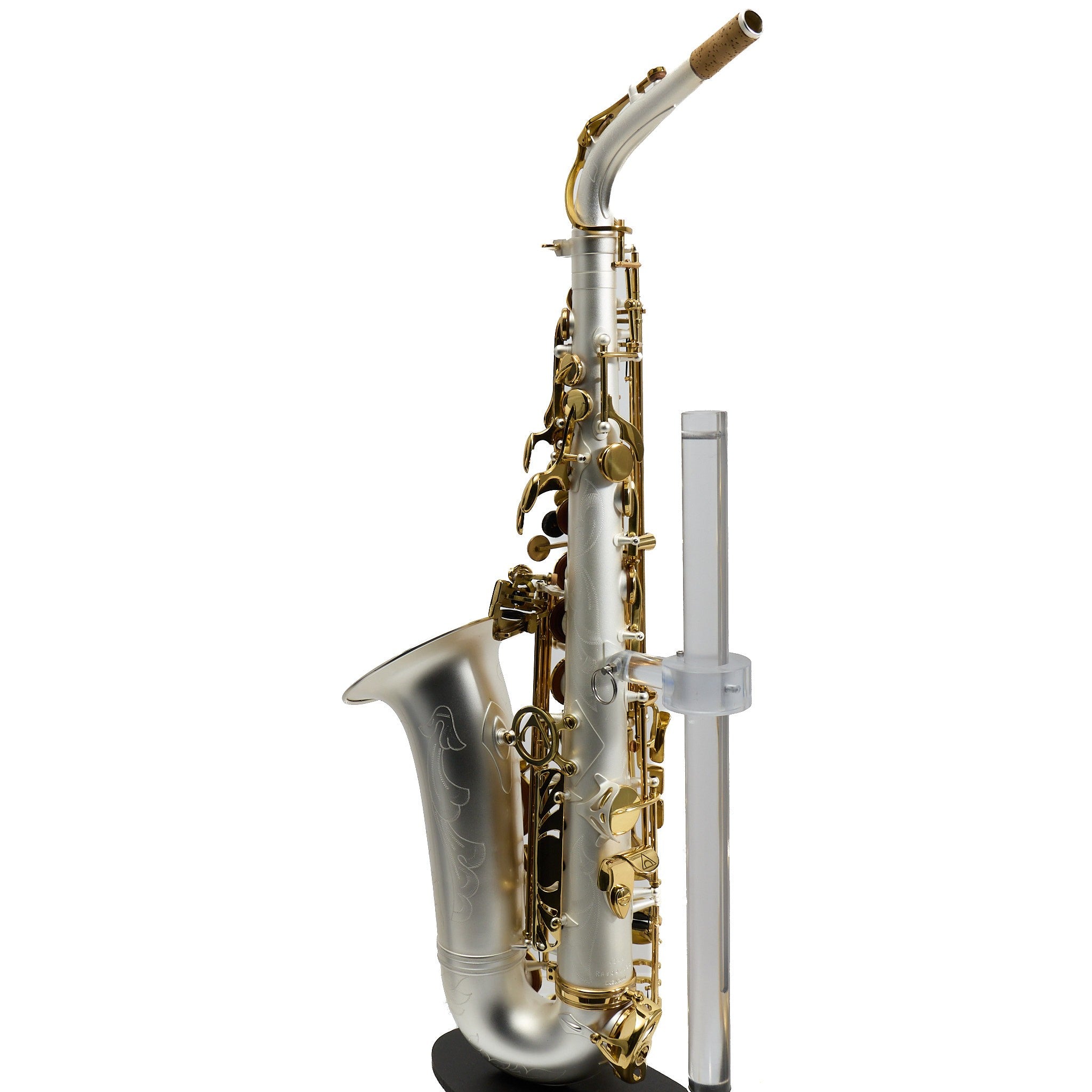 Antigua Winds Model AS4248SQ 'Powerbell' Alto Saxophone in Satin Silver