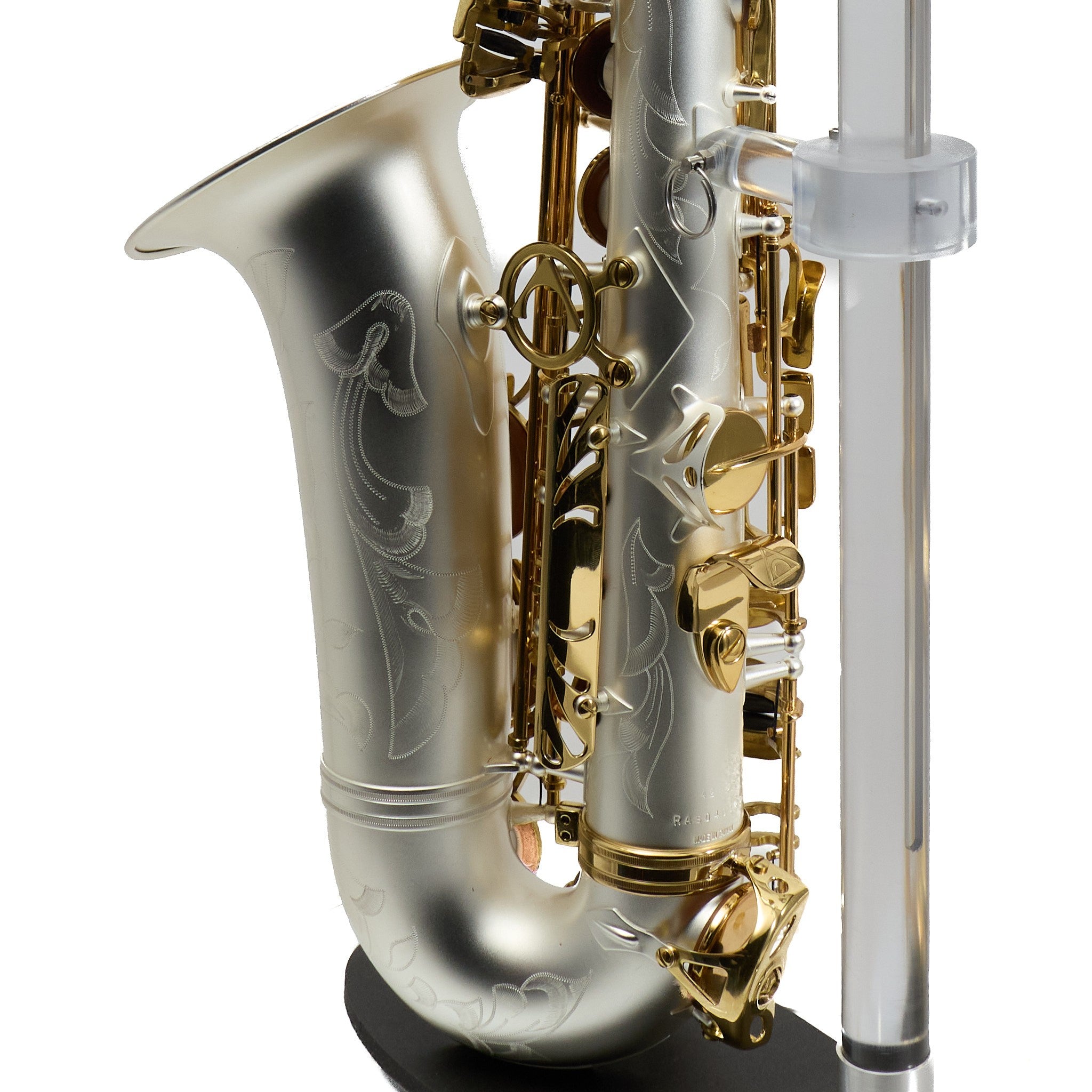Antigua Winds Model AS4248SQ 'Powerbell' Alto Saxophone in Satin Silver
