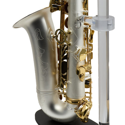 Antigua Winds Model AS4248SQ 'Powerbell' Alto Saxophone in Satin Silver