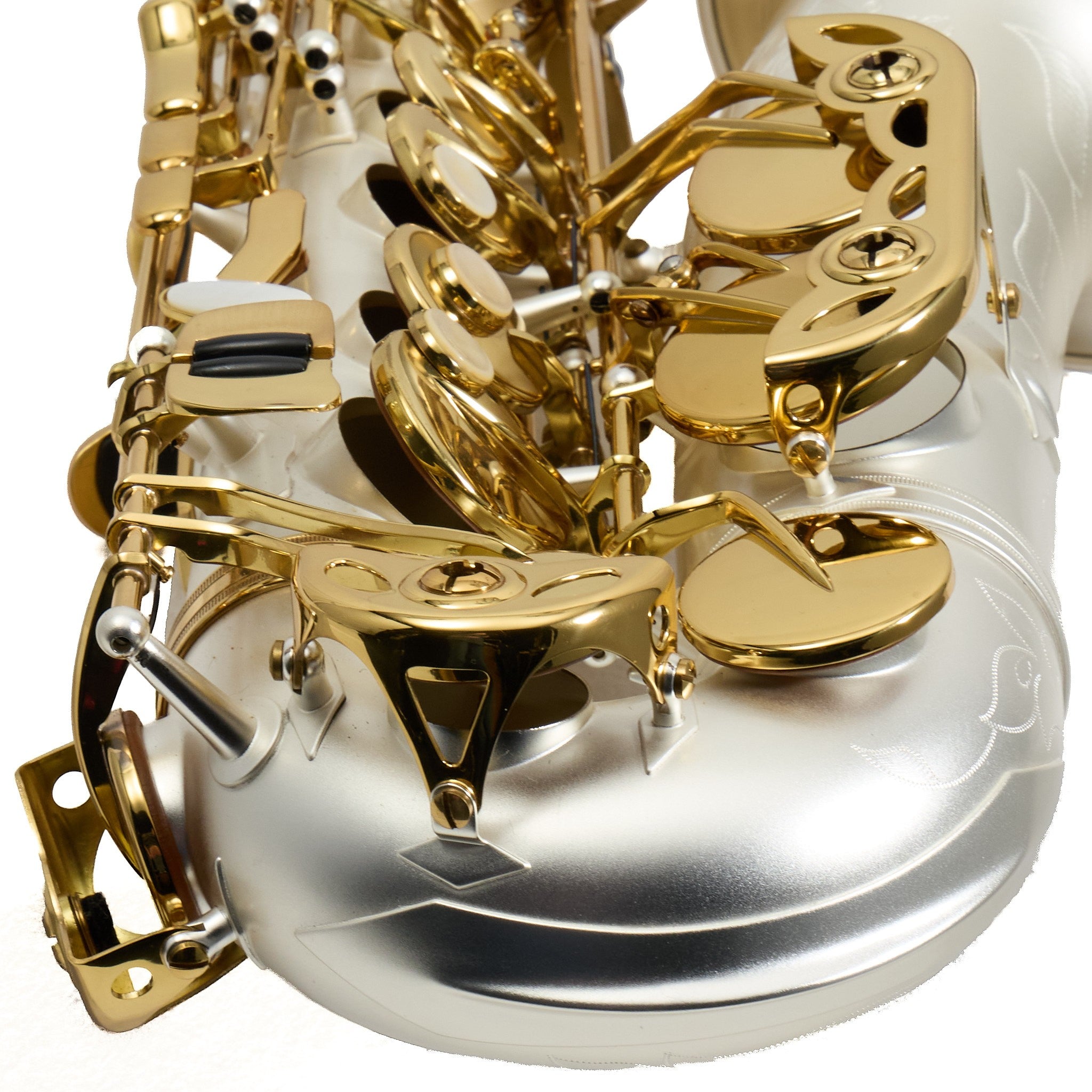 Antigua Winds Model AS4248SQ 'Powerbell' Alto Saxophone in Satin Silver