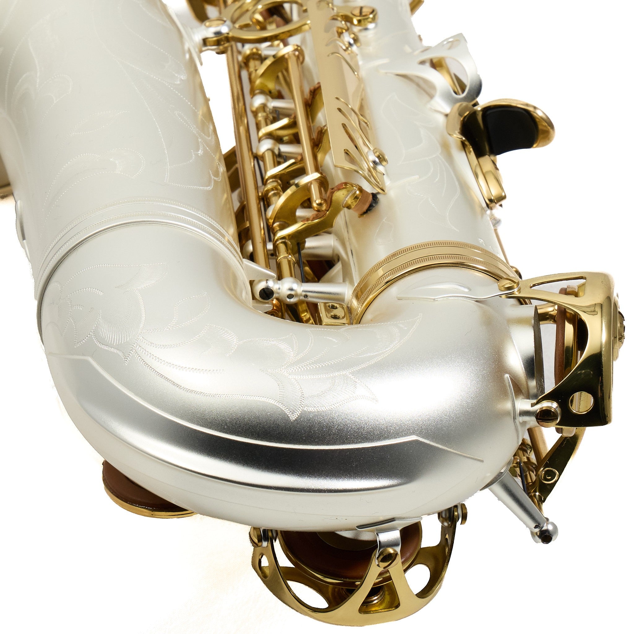 Antigua Winds Model AS4248SQ 'Powerbell' Alto Saxophone in Satin Silver