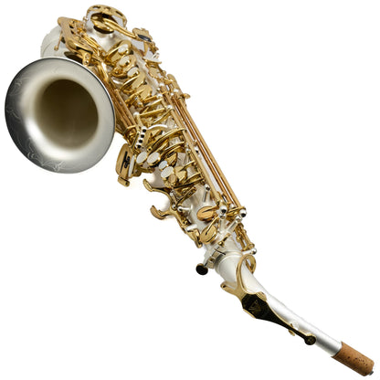 Antigua Winds Model AS4248SQ 'Powerbell' Alto Saxophone in Satin Silver
