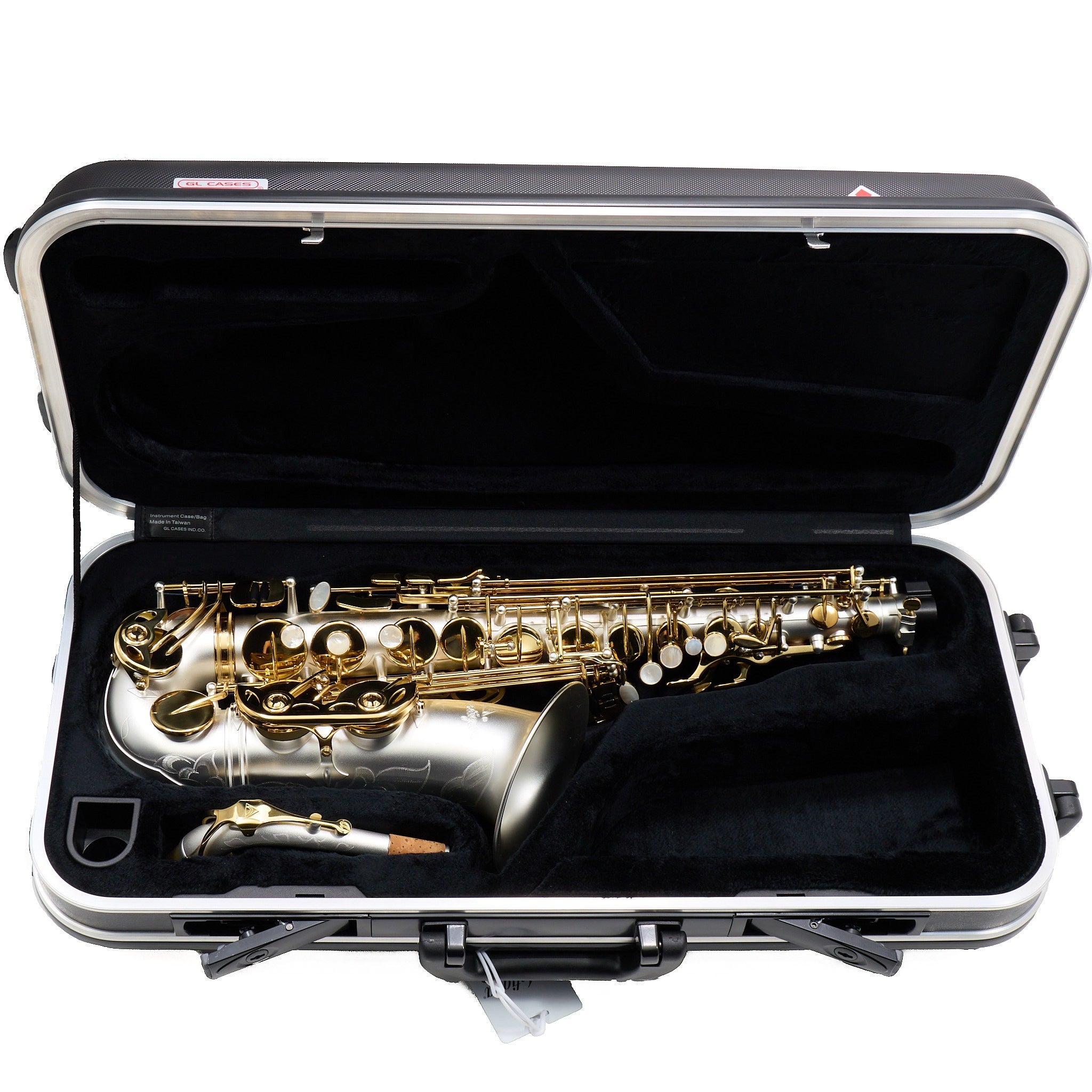 Antigua Winds Model AS4248SQ 'Powerbell' Alto Saxophone in Satin Silver