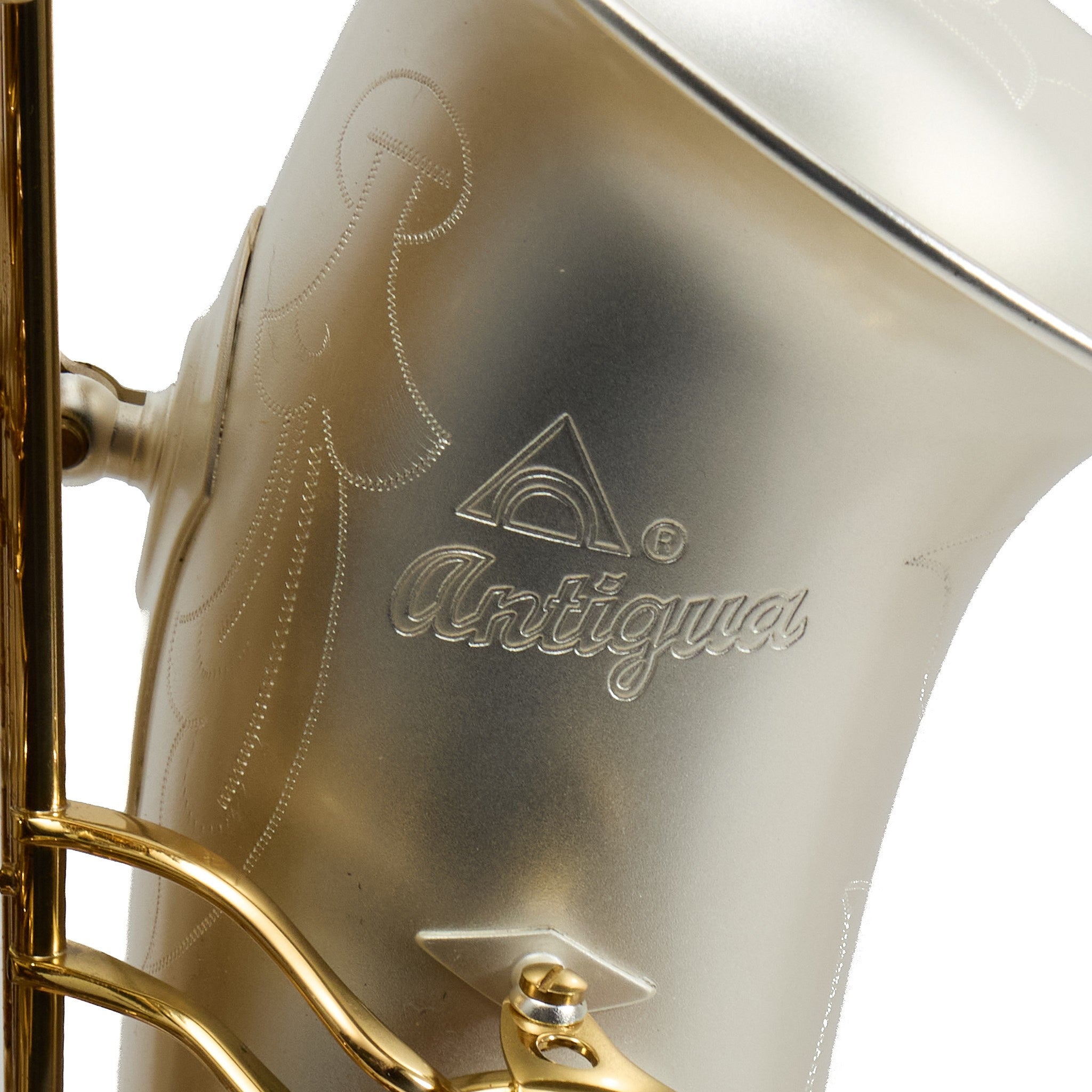 Antigua Winds Model AS4248SQ 'Powerbell' Alto Saxophone in Satin Silver