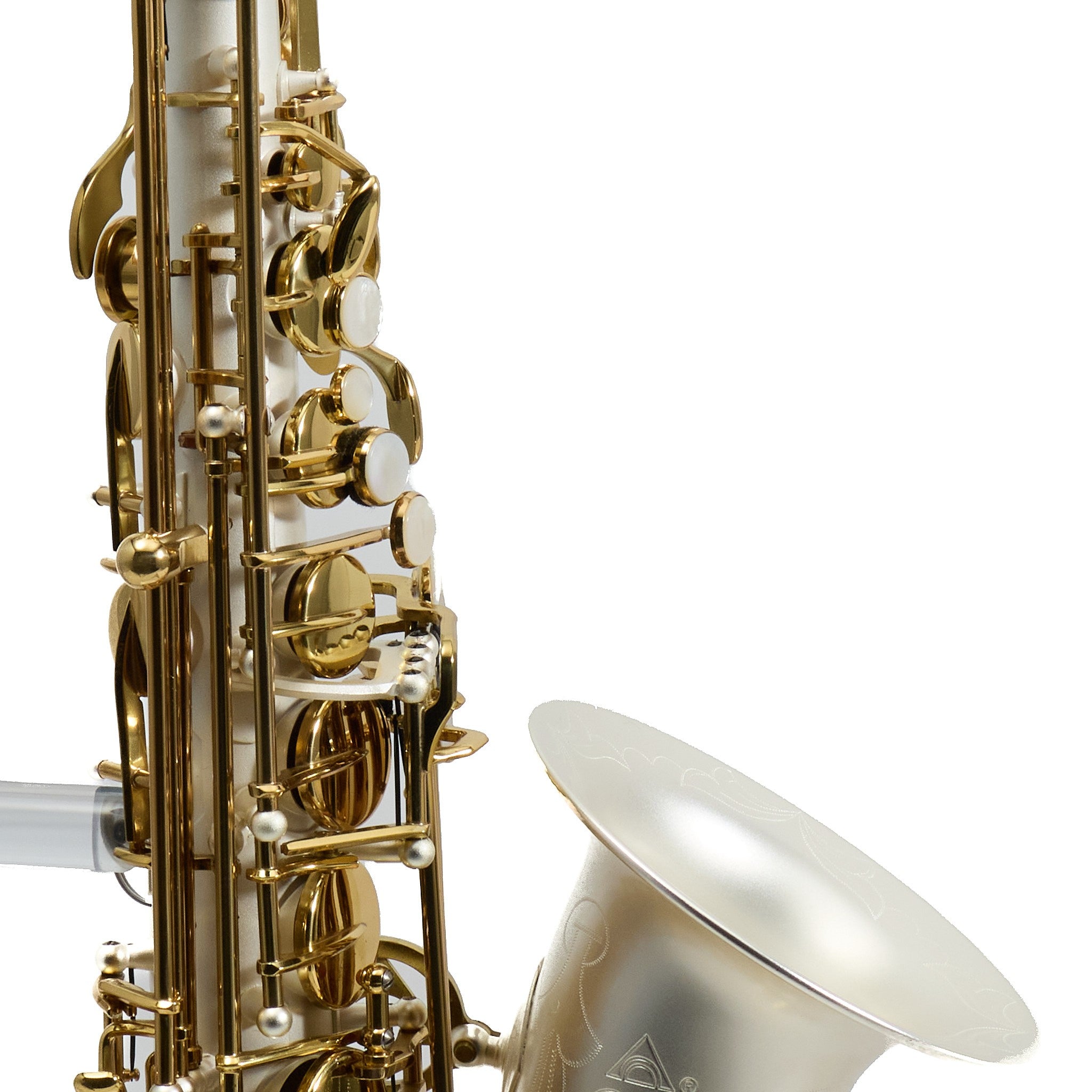 Antigua Winds Model AS4248SQ 'Powerbell' Alto Saxophone in Satin Silver
