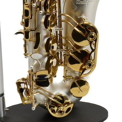 Antigua Winds Model AS4248SQ 'Powerbell' Alto Saxophone in Satin Silver