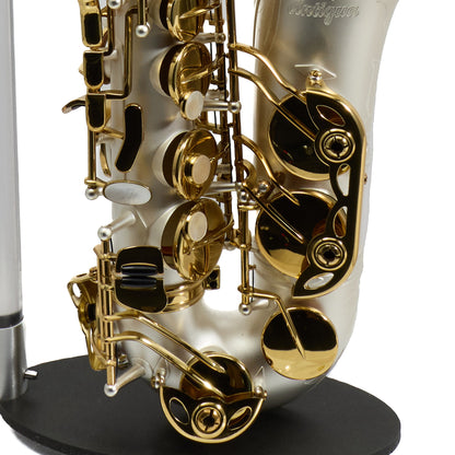 Antigua Winds Model AS4248SQ 'Powerbell' Alto Saxophone in Satin Silver