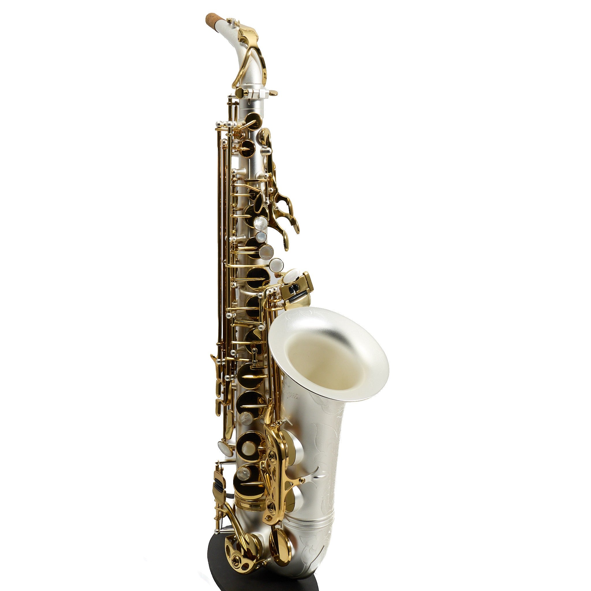 Antigua Winds Model AS4248SQ 'Powerbell' Alto Saxophone in Satin Silver