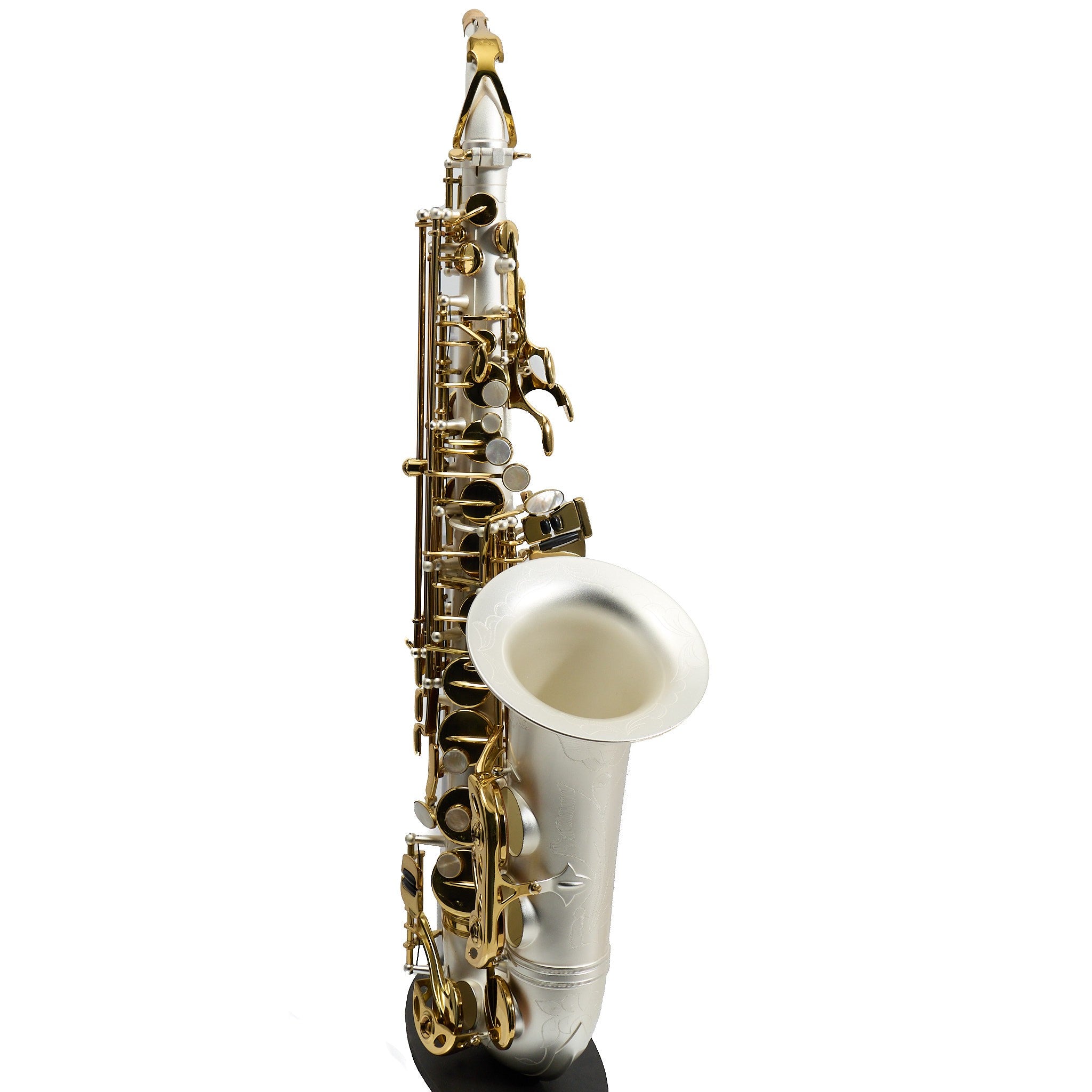 Antigua Winds Model AS4248SQ 'Powerbell' Alto Saxophone in Satin Silver